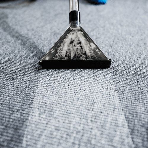 Before and after results of carpet cleaning in a Perth home