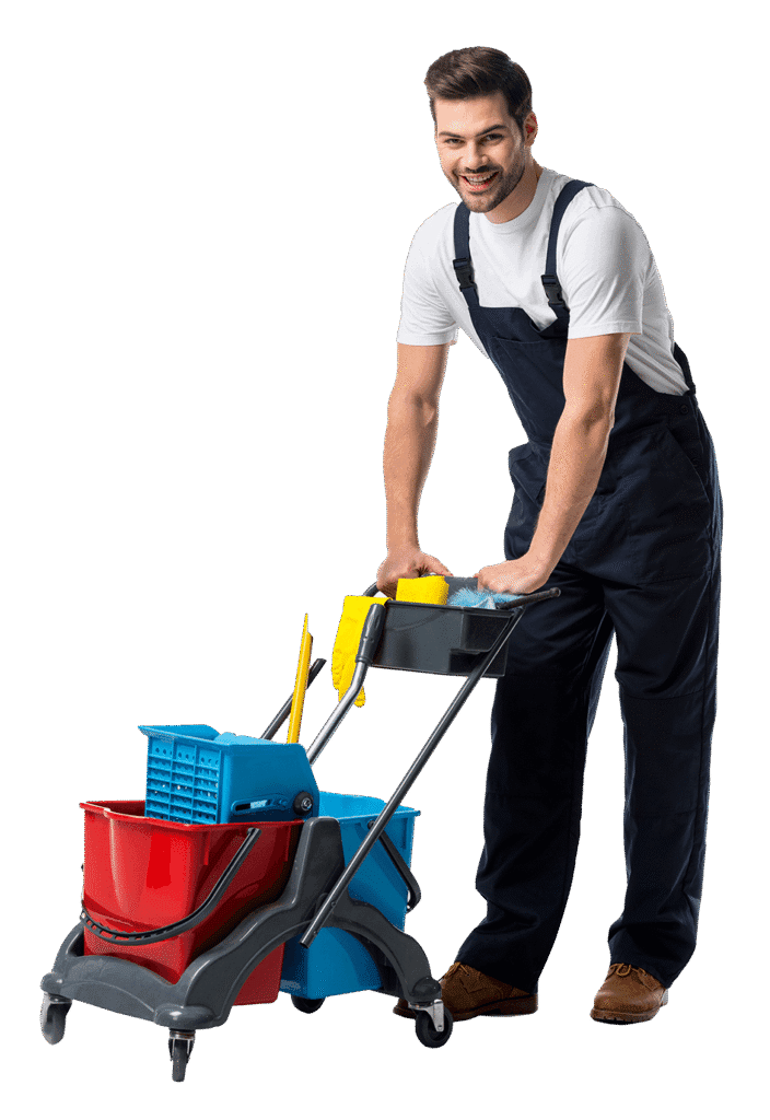 cleaner with professional equipment - end of lease cleaning Perth