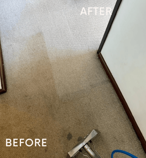 Before and after carpet steam cleaning Hamilton Hill Perth – stain and dirt removal results